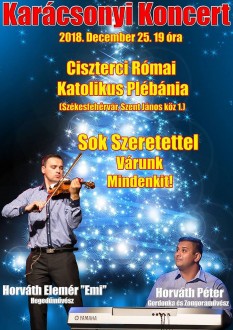 Ünnepi koncert lesz karácsony első napján a ciszterci templomban